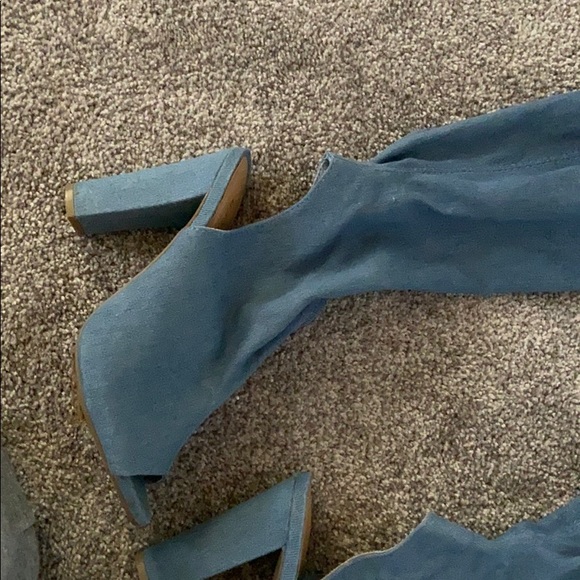 Denim over the knee boots - Picture 4 of 5